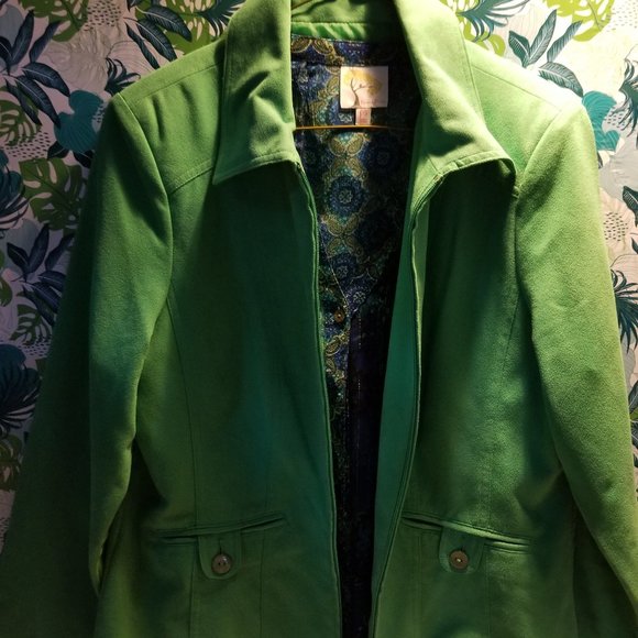 Carroll Reed Sz 8 Ultra suede jacket - Picture 3 of 5